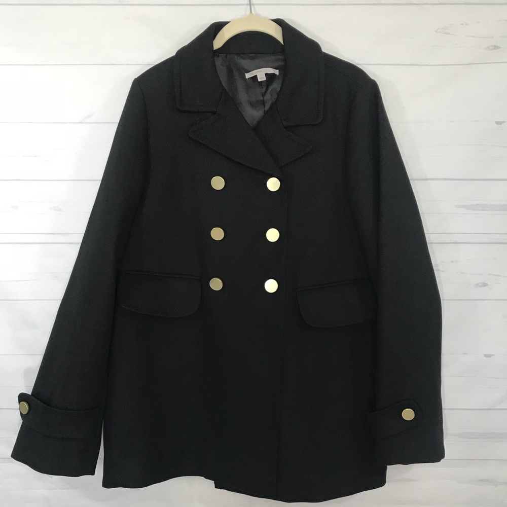 Gap Medium Gold Button Peacoat